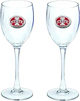 Vista 55 de Heritage Pewter Texas Tech Red Raiders - Juego de 2 copas de vino de copa de 12 onzas, vidrio de peltre elaborado por expertos