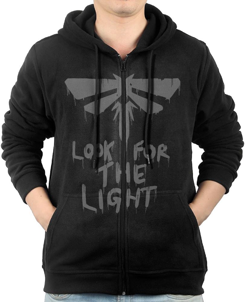 DuBoisJim The Last of Us Fireflies Mens' Cotton Full Zip Hoodie Sweatshirt