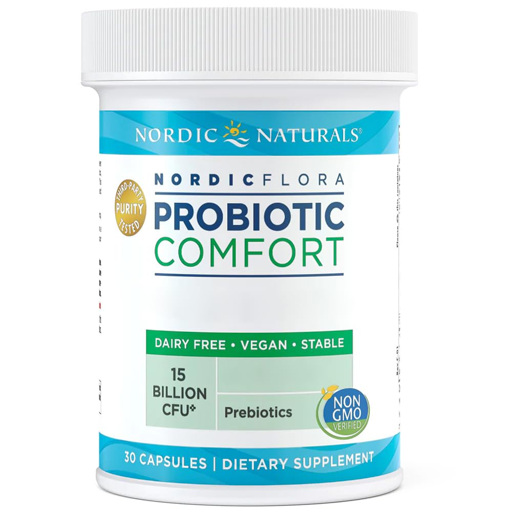 Nordic Flora Probio Comfort, with Good Bacteria Cultures, 30 Capsules, Gluten-Free, Soy-Free, Non-GMO