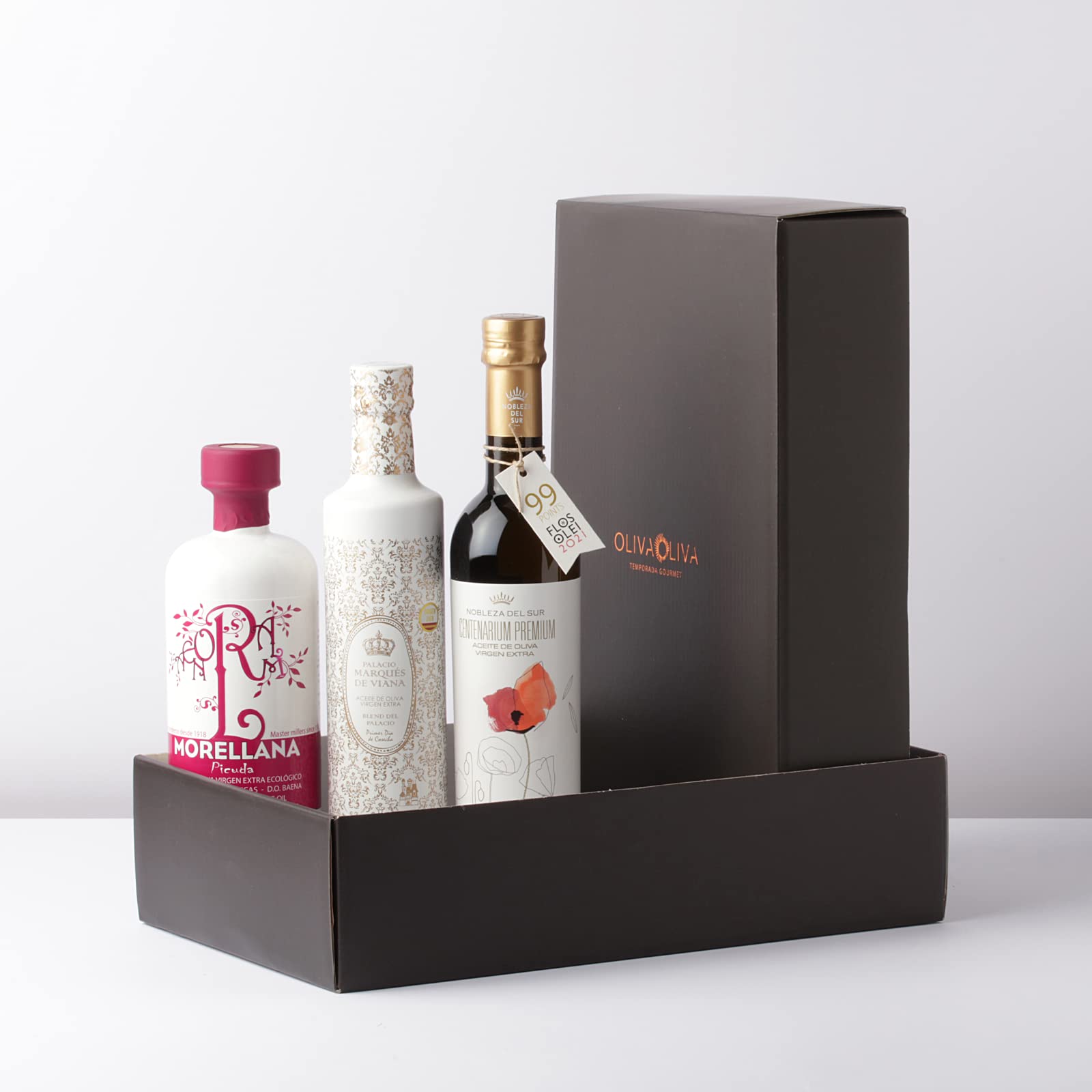 Die besten Nativen Olivenöle Extra der Welt (Der Feinschmecker Magazine Olio Award 2021) - Packung mit 3 Flaschen à 500 ml (Kartonverpackung)