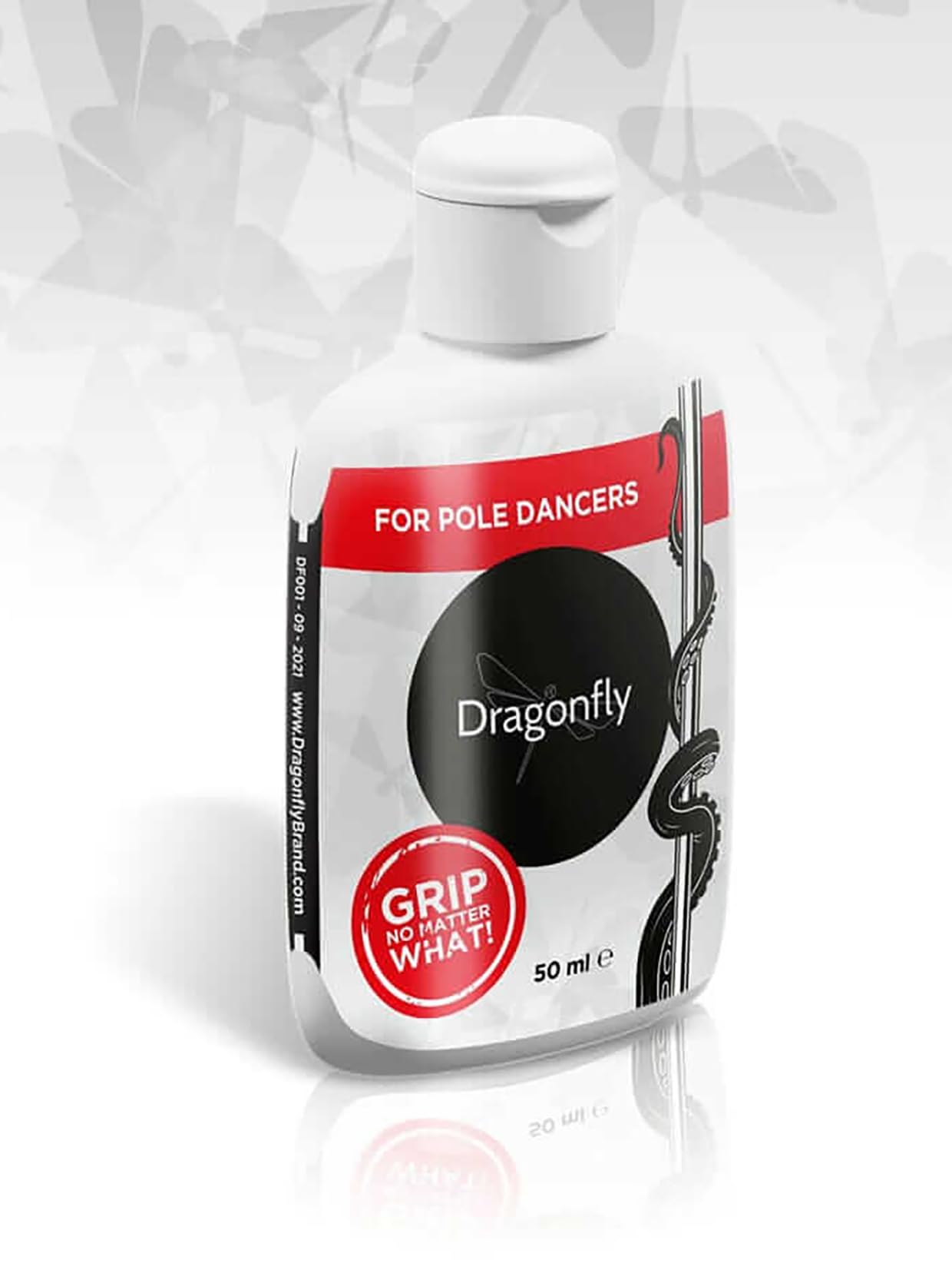 Dragonfly Pole Grip - 50ml Vegan Grip Aid for Pole Dancing, Gymnastics & More - Skin Friendly, Rosin-Free, High Performance, No Residue