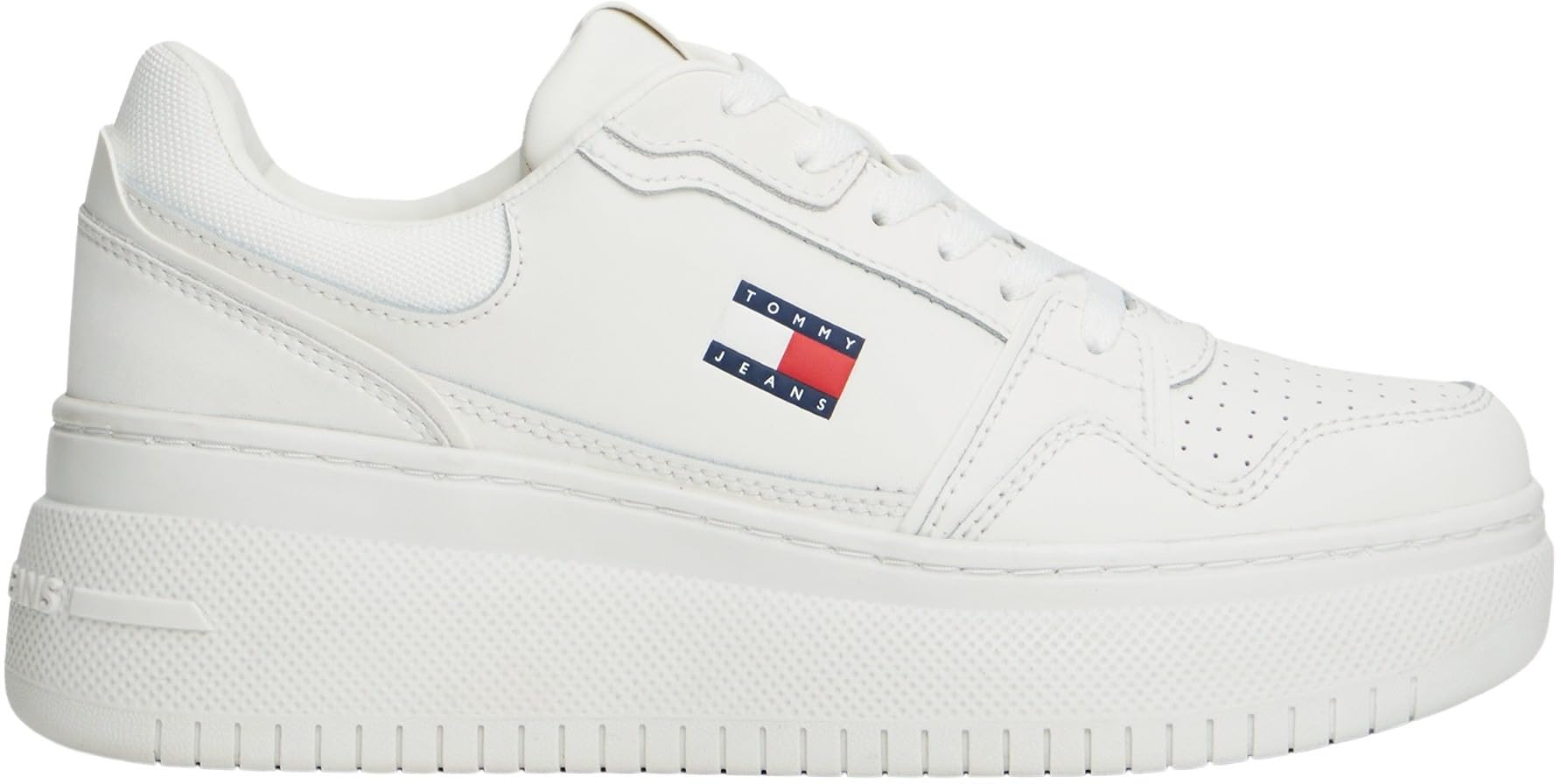Tommy Jeans Sneaker con Plataforma Mujer Retro Basket de Piel