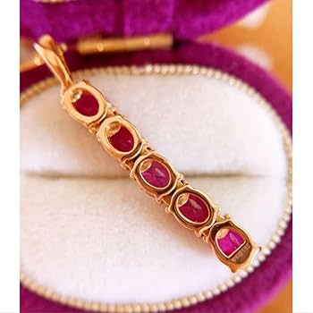 Amazon.co.jp: GSTV R1.40CT k18PGルビーIラインネックレス