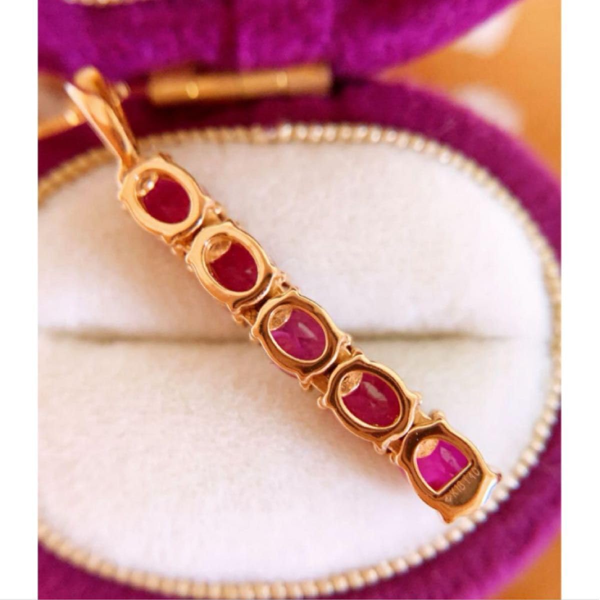 限定お値引き❣️gstv新品K18PGルビートップIライン約1.40ct お値下げ❣️gstv新品K18PGルビートップIライン約1.40ct - メルカリ