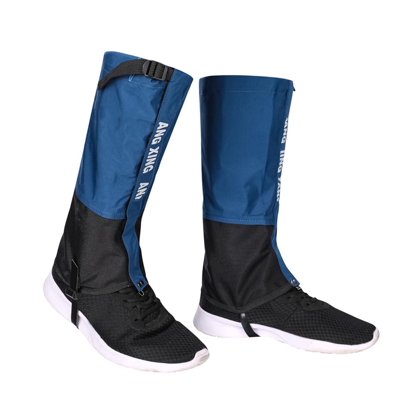 Guêtres De Jambe De Randonnée, Housse De Neige Imperméable avec Fermeture Éclair Améliorée, Guêtres De Chaussures Légères for Hommes Et Femmes, 1 Paire (Color : Blue, Size : XL)