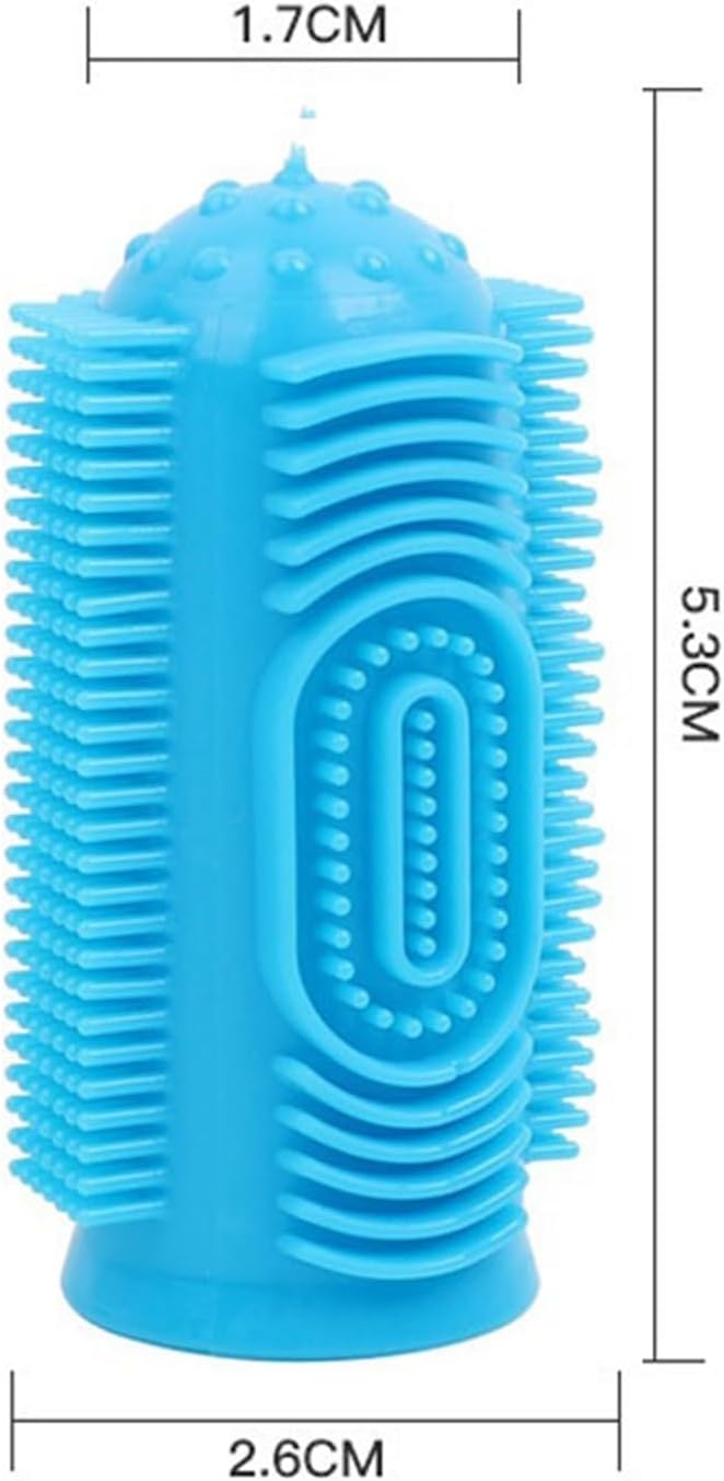 Pet Dental Brush Oral Care Pet Dental Brush 360-Degree Silicone Dog Finger Toothbrush for Dogs Small Breed, Medium Large Dogs Tooth Cleaner for Dogs Pet Tooth Brush