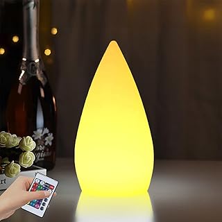 Kabellos Sauna Lampe, Saunalampe Dimmbar mit 16 RGB Farben & 4 Modi Farbwechsel Fernbedienung und USB Ladekabel, Tischlampe LED Tischleuchte Nachttischlampe für Saunaraum Restaurant Bar Garten
