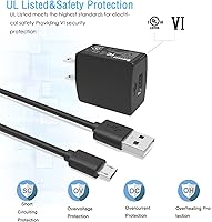 Vista 2 de Cargador de CA con certificación UL para Yaxa Echo Dot de 2ª generación de cable adaptador de cable