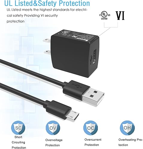 Miniatura 2 de Cargador de CA con certificación UL para Tienda Echo Dot de 2 generación de cable adaptador de cable