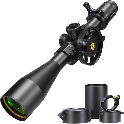WestHunter Óptica HD-N 4-16x44 FFP Riflescope, tubo de 1.181 in, primer plano focal, retícula de vidrio grabado, táctica, 14 MOA, alcance de tiro de