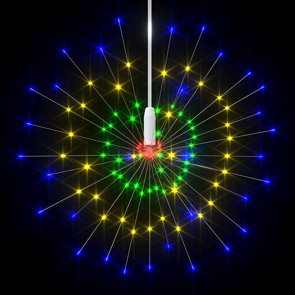 HaoChrymec Luce a fuochi d'artificio con 140 LED, multicolore, 20 cm