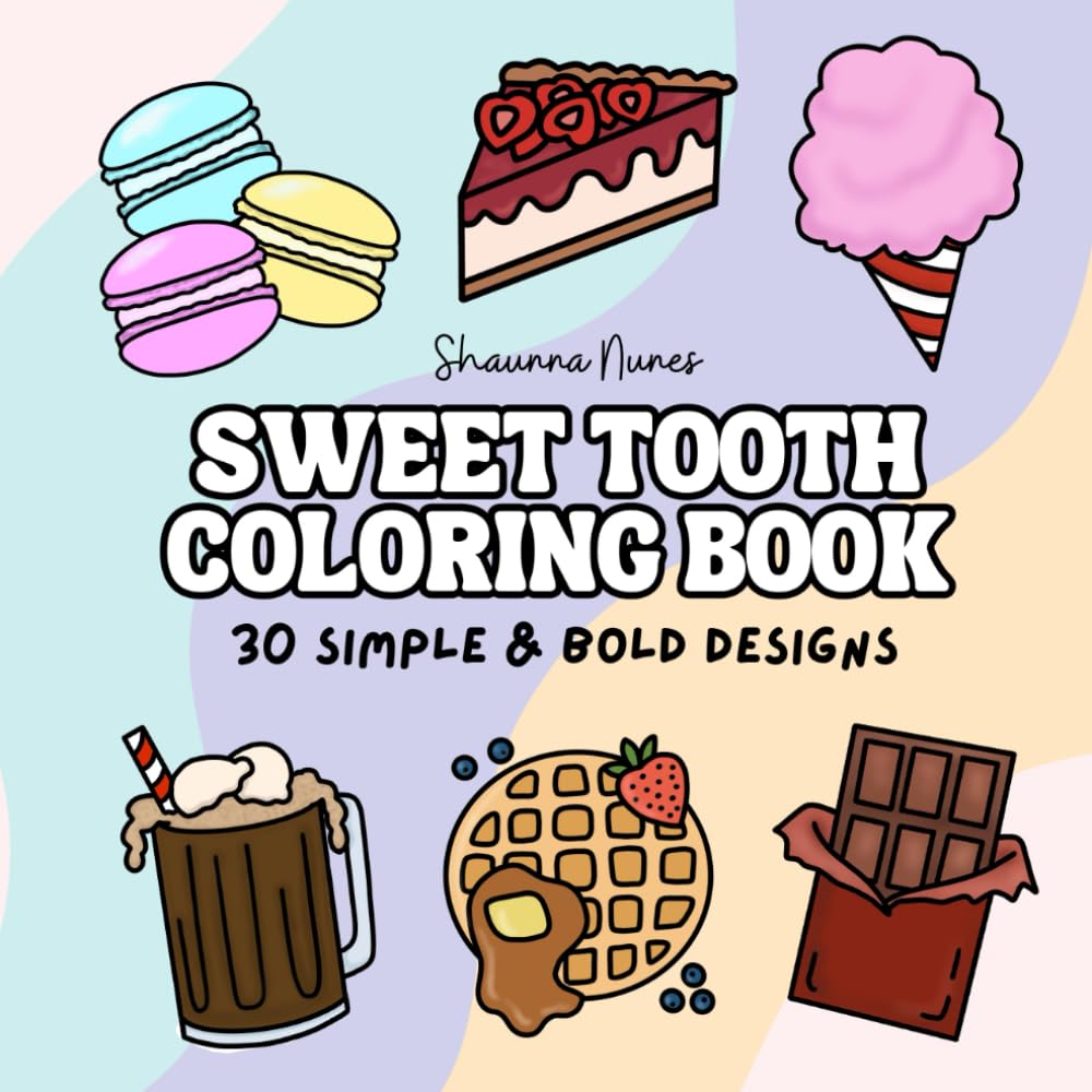 Sweet Tooth, A Simple And Bold Coloring Book