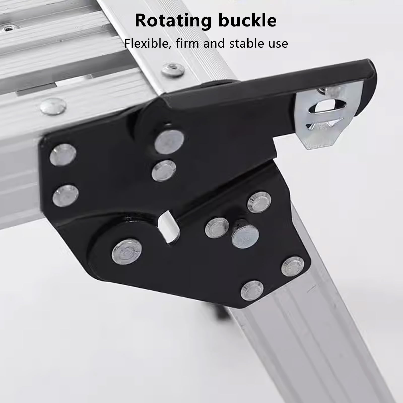 Plataforma de Trabajo Portátil Multifuncional de Aluminio,Plataforma de andamio,Plataforma de trabajo de aluminio para limpieza de techo,pintura y lavado de automóviles,carga máxima de 330 libras