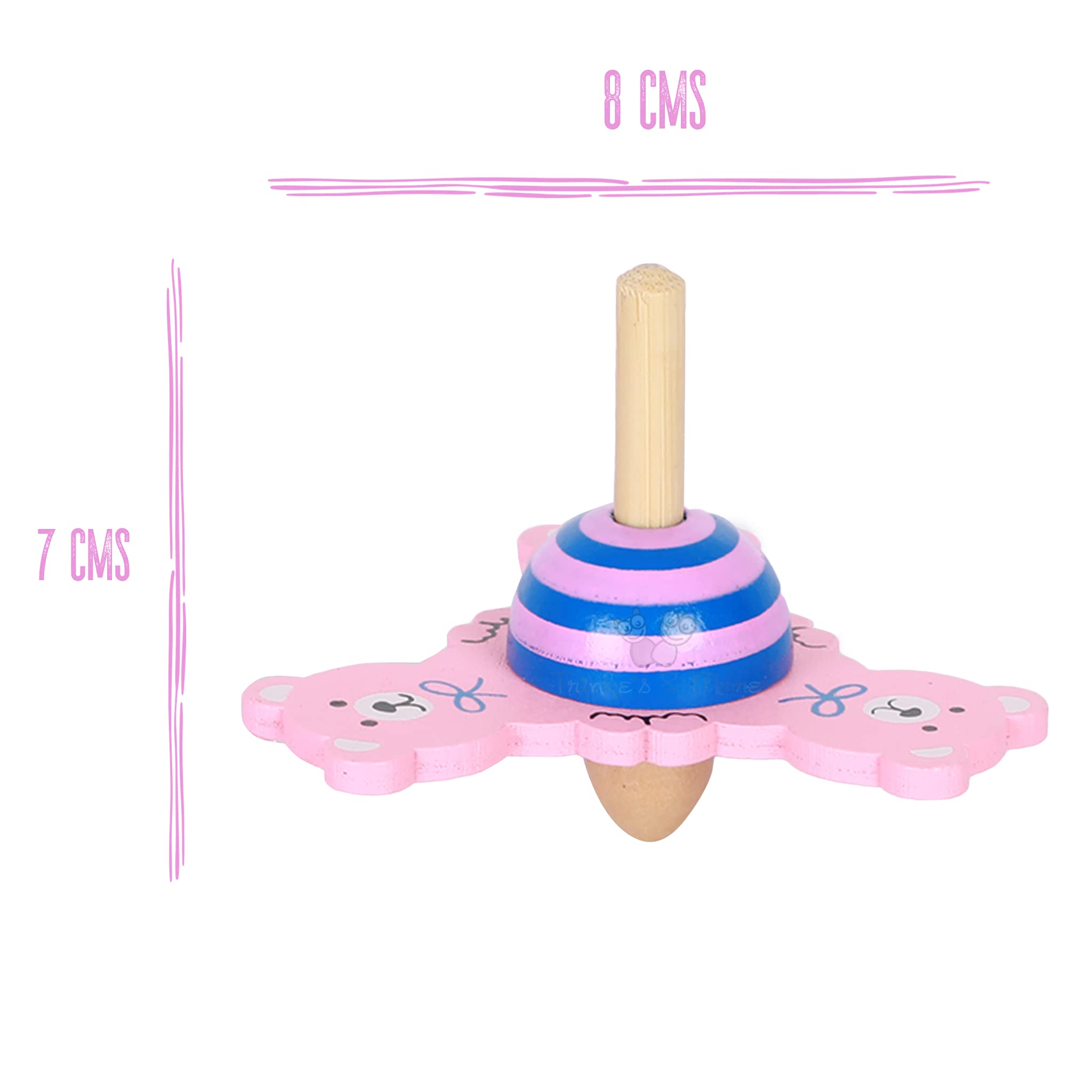Trinkets & More® Spinning Tops for Kids Toddlers 3+ (Animal Theme Pack of 3) 3