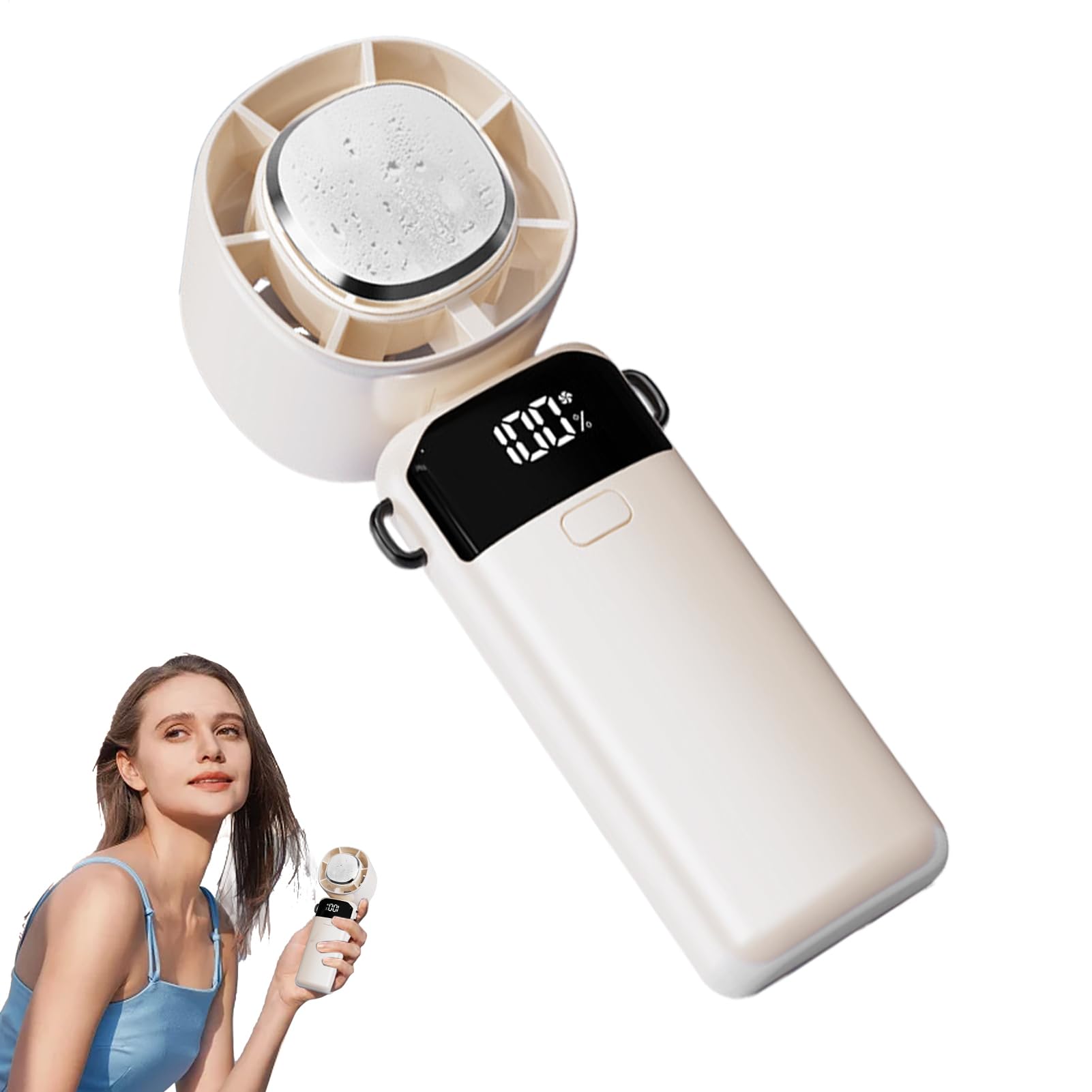 Ventilateur à main portable contre la chaleur étouffante