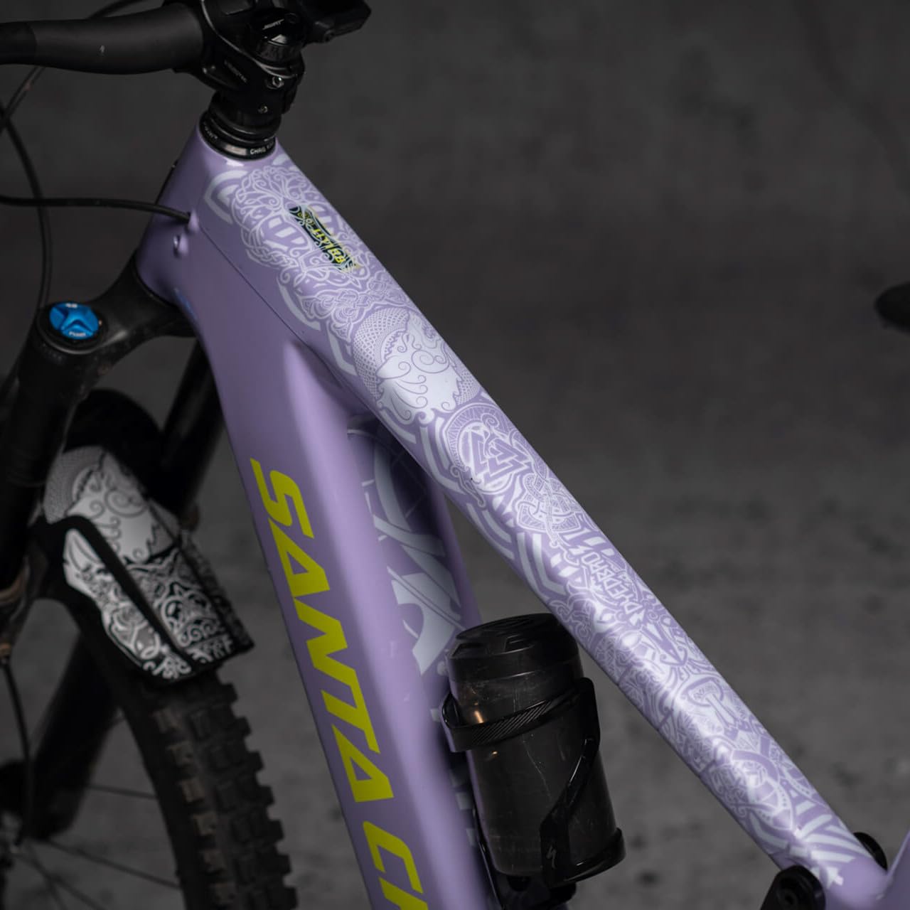 Dyedbro Film de protection pour cadre VTT électrique Blanc