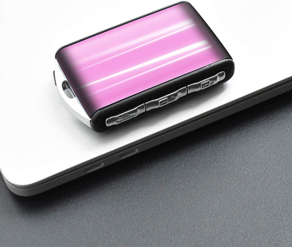 ontto for Volvo Key Fob Cover Glossy Shine Resin and ABS Key Case Holder Jacket Skin Protector Keyless pink