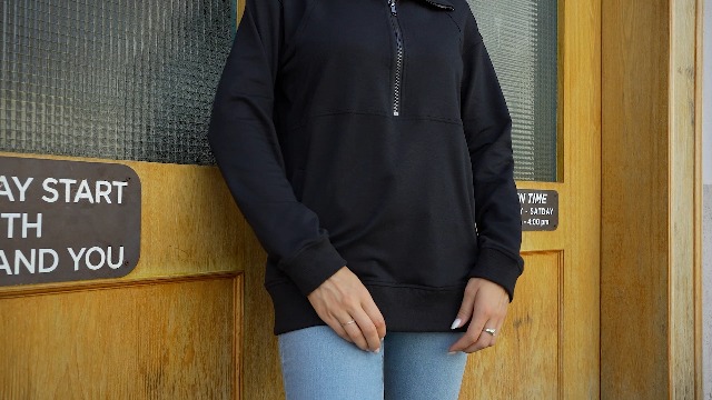 Pull Osaka Femmes Half Zip Sweater Light Purple