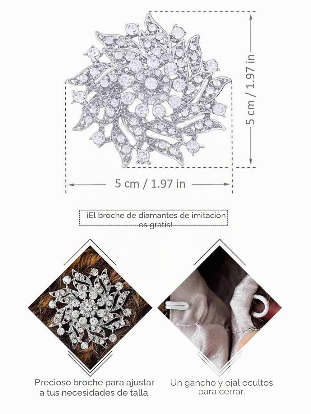 Jovono - Chal - para mujer Talla única Chal de Pelo con broche Estola Mujer para Invierno Fiesta Novia Bodas Para dama de honor