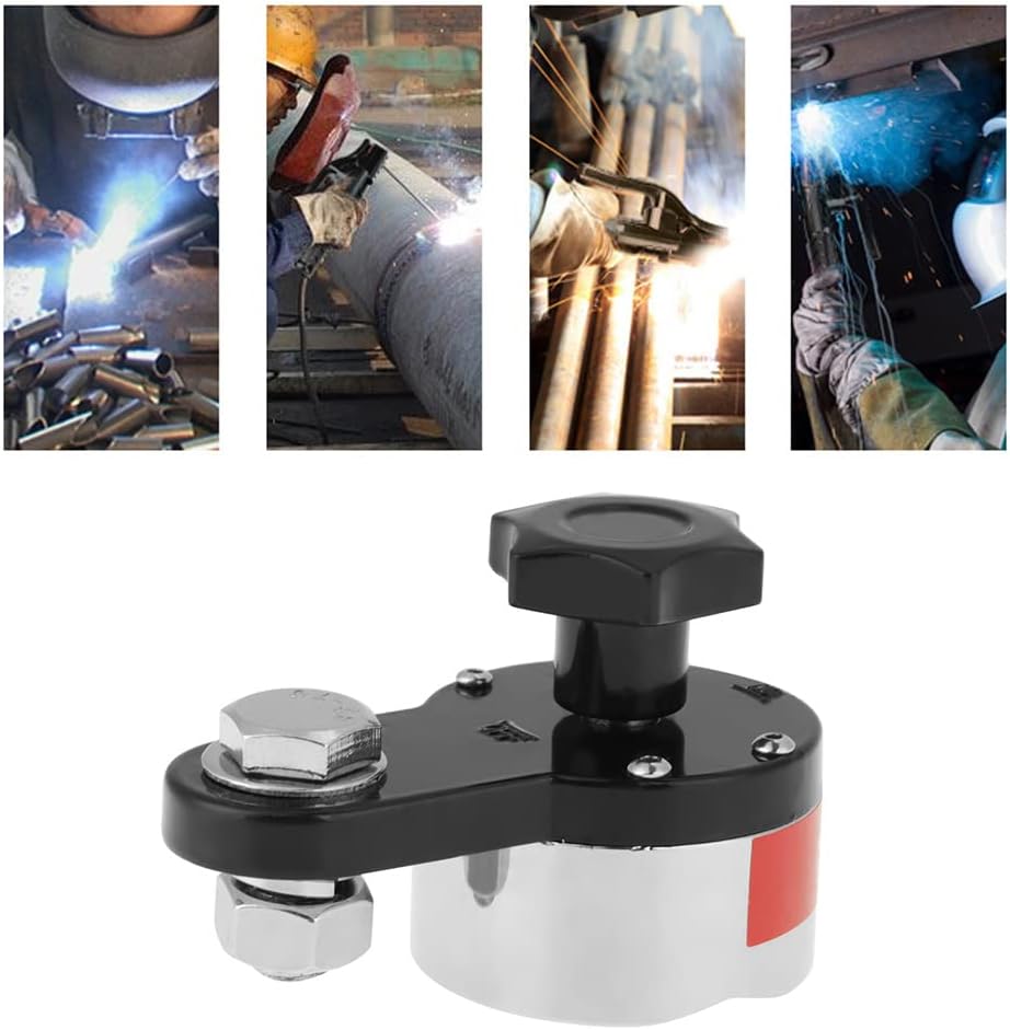 600A Magnetic Welding Ground Clamp, Strong Grip, Easy to Connect, for Industrial Welding Machines
