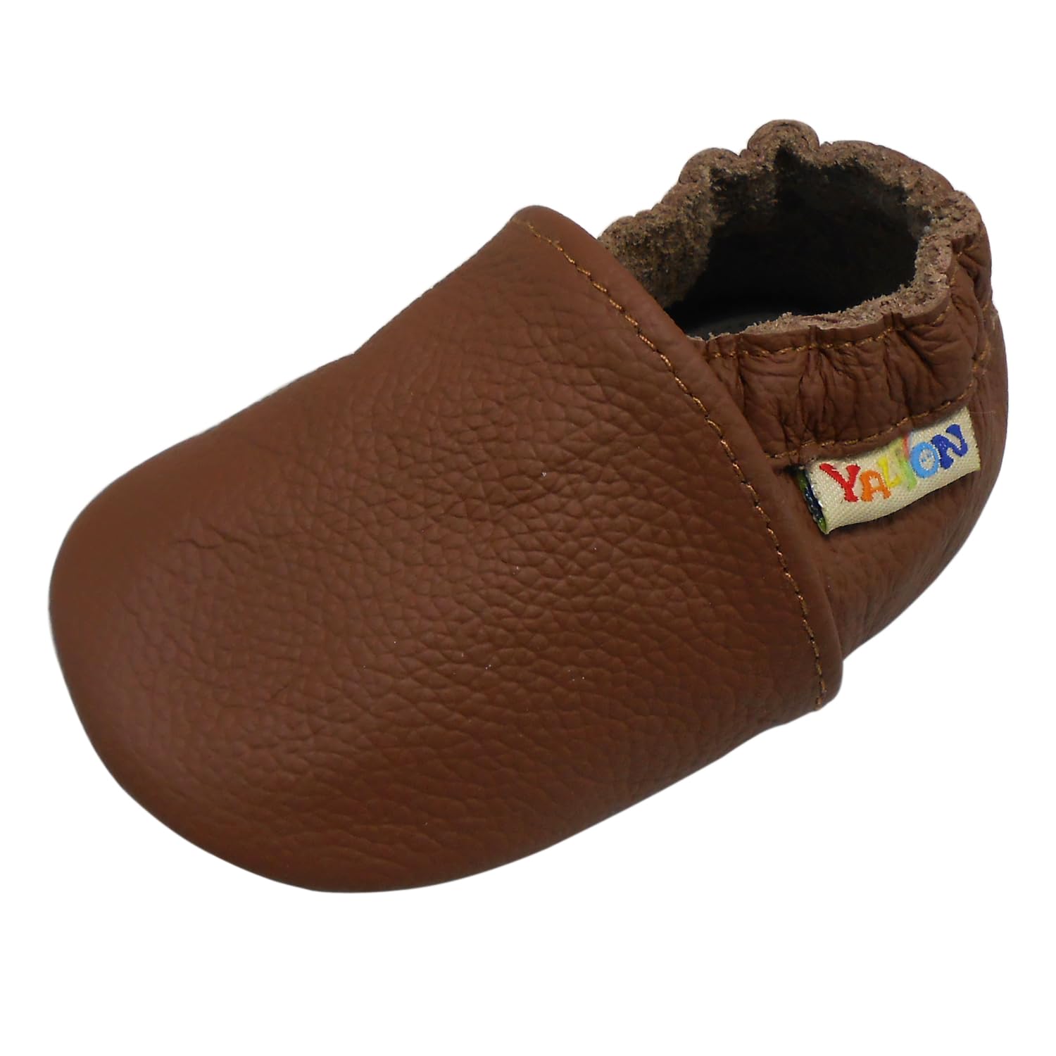 YALION Baby Shoes Soft Sole First Walking Crib Shoes, Slip-on Baby Boys Girls Slippers for Infant Toddlers, Non-Slip Leather Baby Moccasins — view 8