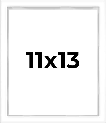 Miniatura 96 de Caja de sombra de 5 x 10 pulgadas, marco contemporáneo blanco – Tamaño interior 5 x 10 x 1 pulgada de profundidad – Este marco blanco está hecho