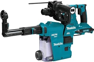 Makita XRH10ZW Martillo rotatorio inalámbrico sin escobillas LXT® de 18 V X2 (36 V) de 1-1/8" AVT®, acepta brocas SDS-PLUS con extractor, AFT®, compatible con AWS™, solo herramienta