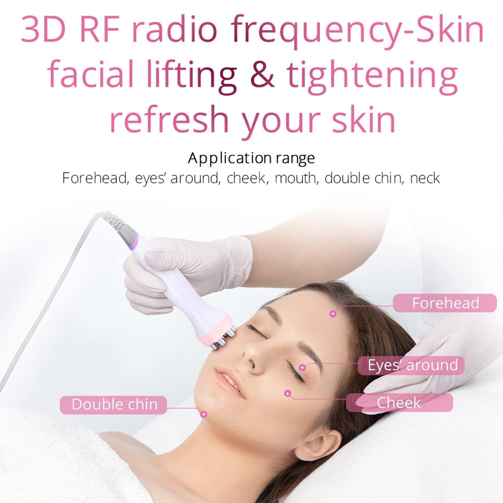 RF Cavitation Beauty Maszyna do pielęgnacji twarzy, antycellulitowe urządzenie wyszczuplające, mikroprądowa liposukcja próżniowa peeling skóry, usuwanie zmarszczek