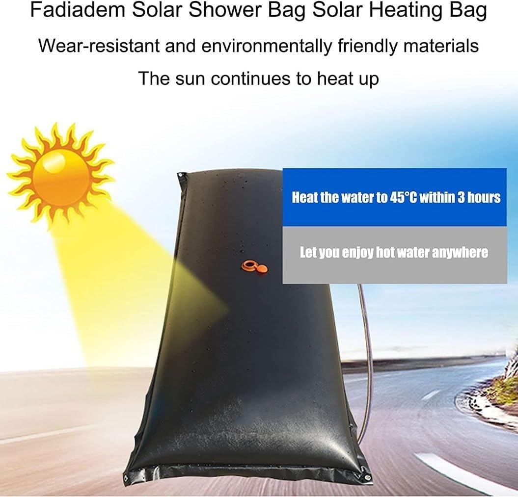 Ducha Solar para Acampar, Bolsa de Ducha Solar Garden Yard Bolsa de baño de vejiga de Agua de Gran Capacidad(Size:120cm)