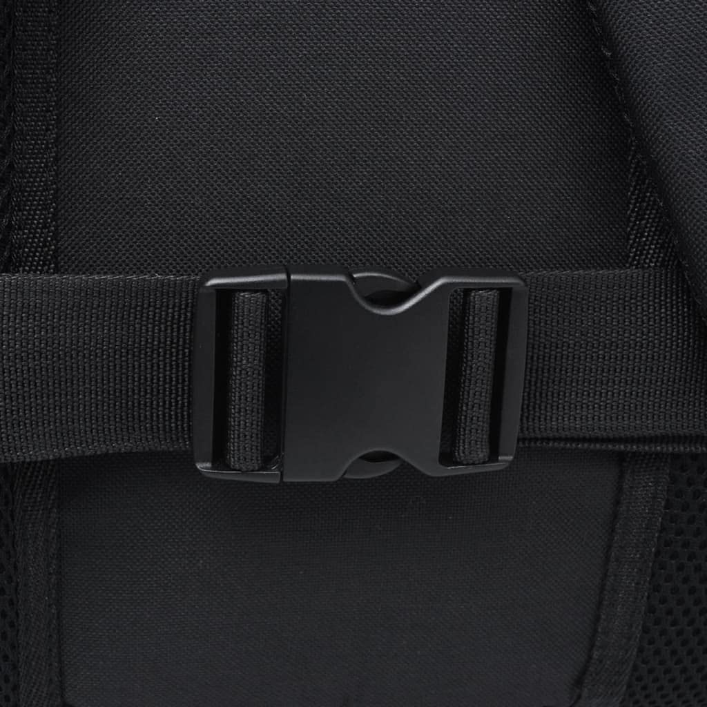 Mangloder Wanderrucksack 40 L Schwarz Grün wasserabweisend für Outdoor Trekking Camping Wandern mit 3 Fächern und 2 Seitentaschen für Reisen, Schule, Arbeit, Fahrrad, Freizeit