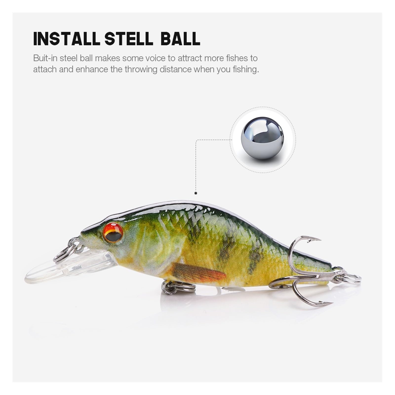 5pcs for Wobblers Minnow Fishing Lure Set 7cm 11g schwimmende Minnow Köder Kit Künstliche Köder Kurbelköder (Color : Set A)