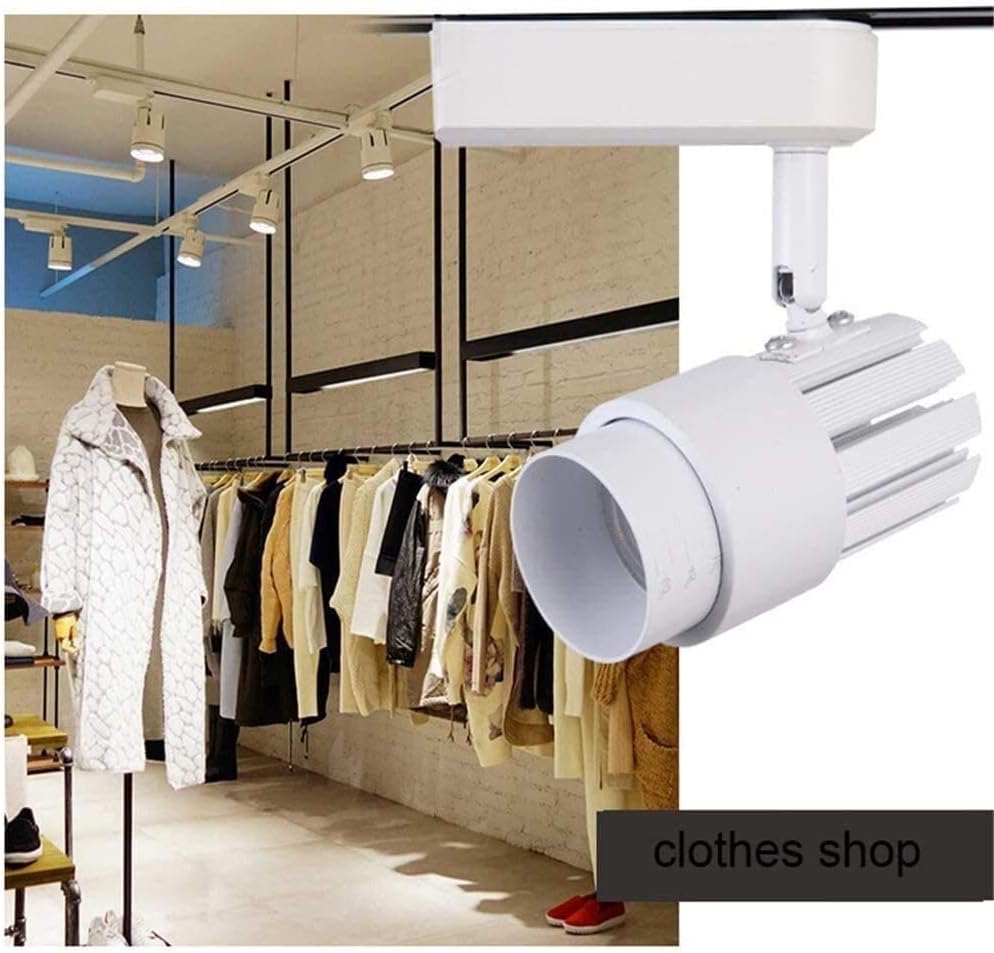 Complete Track Lighting Kits LED Ceiling Light Rotatable, 10w/20W Beam Angle Changeable Ceiling Spotlight for Kitchen Living Room Bedroom Clothing Shop(20w~White Warm Light)