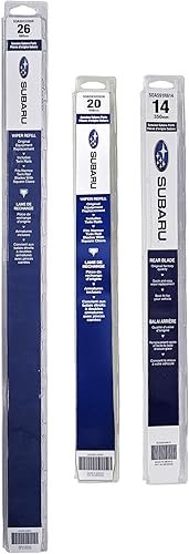 Subaru Juego de repuesto de limpiaparabrisas delantero y trasero Tribeca 2006-2007 - SOA591U326R, SOA591U320R, SOA591R614 - OEM original