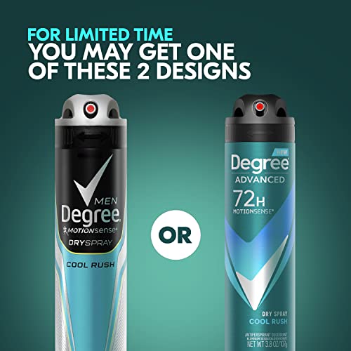 Degree 4353195775 Men Antiperspirant Deodorant Dry Spray Cool Rush 3 Count Deodorant thumb #4