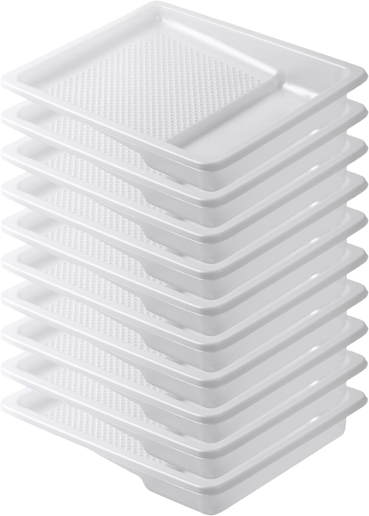 Bates Choice- Bates- Paint Tray Liner, 9 Inch, 10 pcs, White Paint Pans Trays, Paint Roller Tray, Roller Tray Liners
