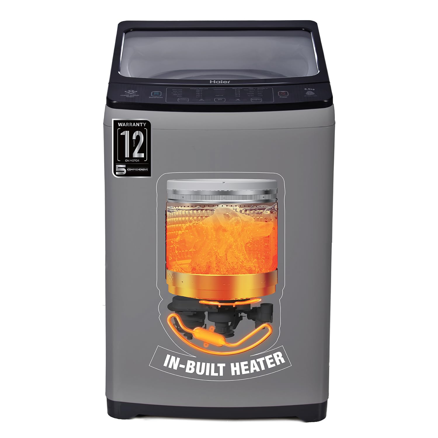 Haier 8 Kg 5 Star Inbuilt Heater Fully Automatic Top Load Washing Machine (HWM80H826S6
