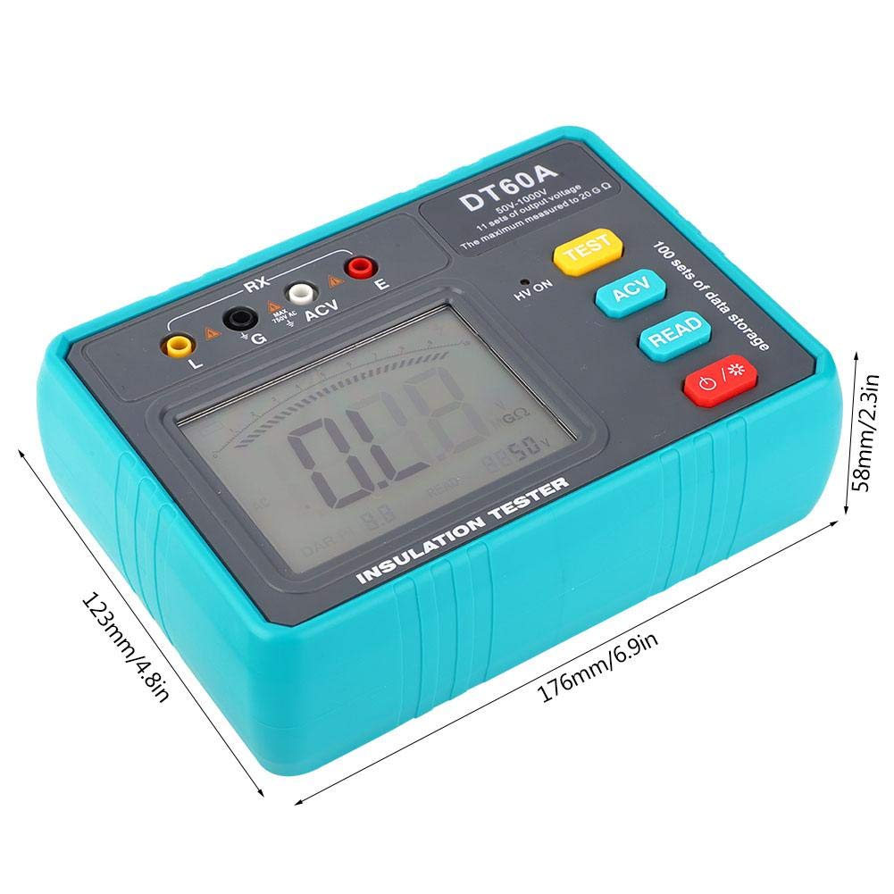 Exclusive Discount 70% Price Marhynchus DT60A Digital Multimeter Tester, Digital Insulation Resistance Tester Multifunction Tester for Power Measurement Flash Sale Marhynchus DT60A Digital Multimeter Tester, Digital Insulation Resistance Tester Multifunction Tester for Power Measurement