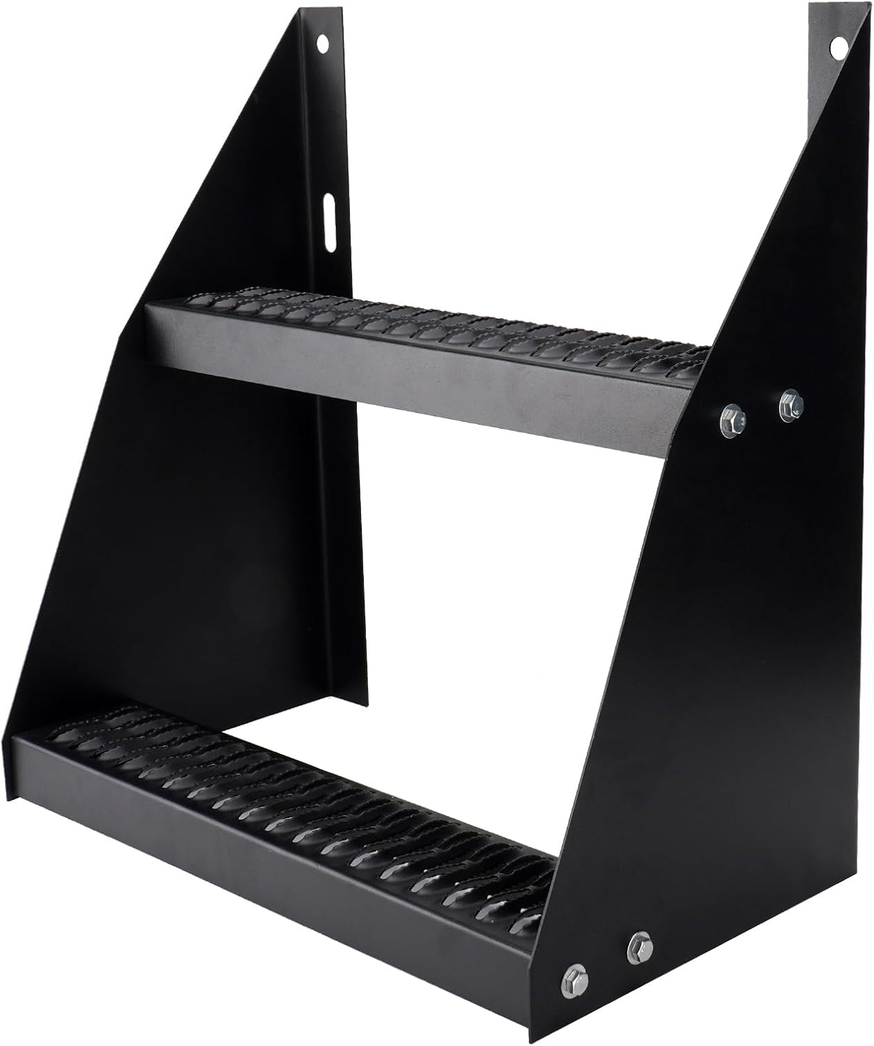 24-Inch Wide Frame Step for Class 8 Trucks - Non-Slip Grip Strut Traction, Universal 4-Bolt Mounting, Compatible with Peterbilt, Kenworth, Freightliner, International, Volvo, Mack