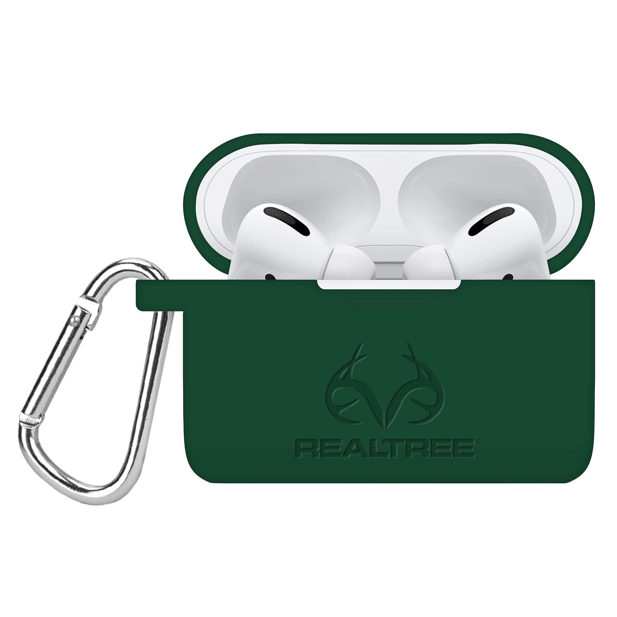 AFFINITY BANDS Realtree Engraved Silicone Case Cover Compatible with Apple AirPods Pro (Green)