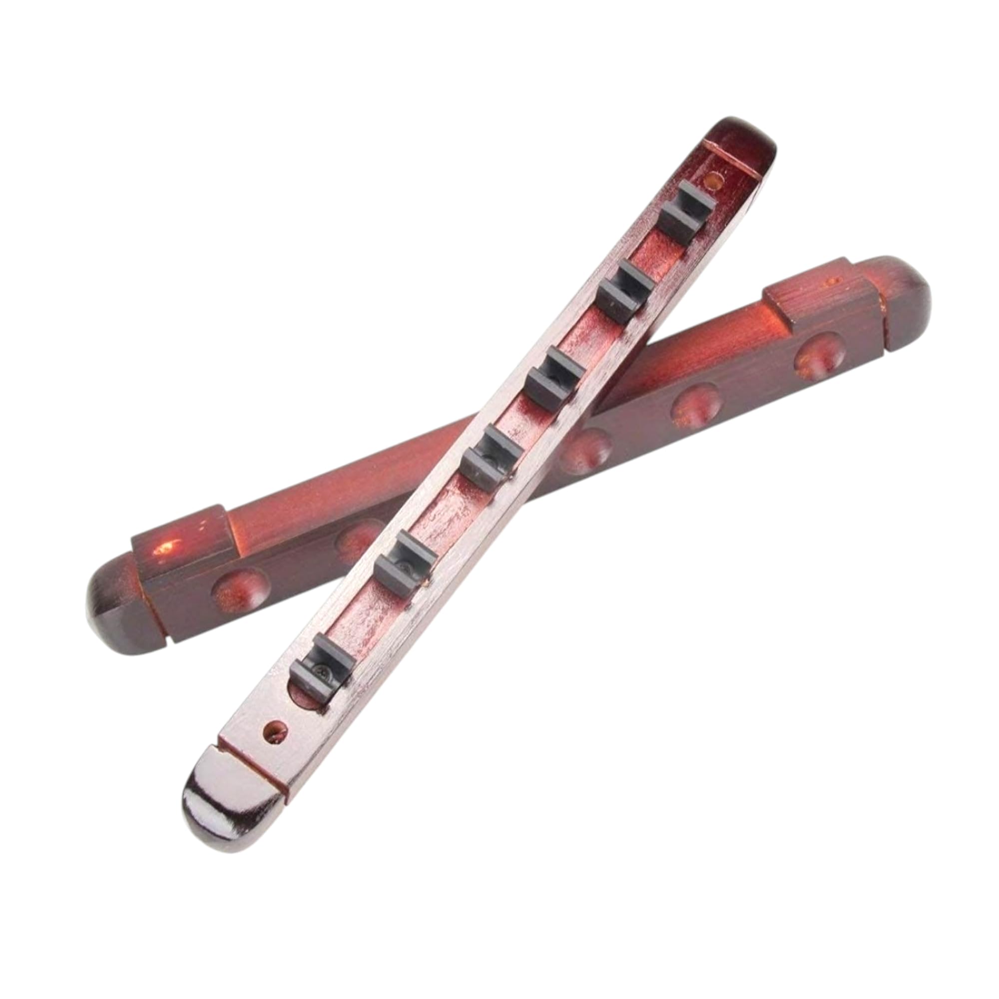 Zon Ex Wooden Billiard Pool Snooker Cue Stick Rack, Holds 6 Cues 2