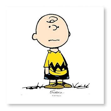 CafePress Charlie Brown Photo Wall Tile, Matte Finish, 8