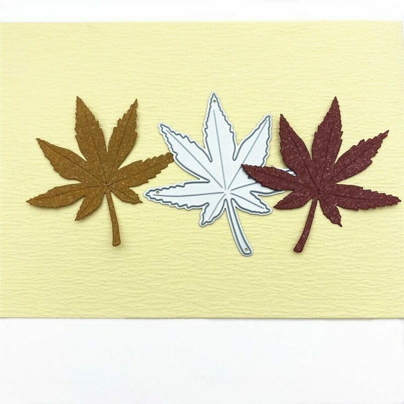 Miniatura 2 de Troqueles de corte de metal de hoja de marihuana para álbum de recortes, decoración de tarjetas para manualidades