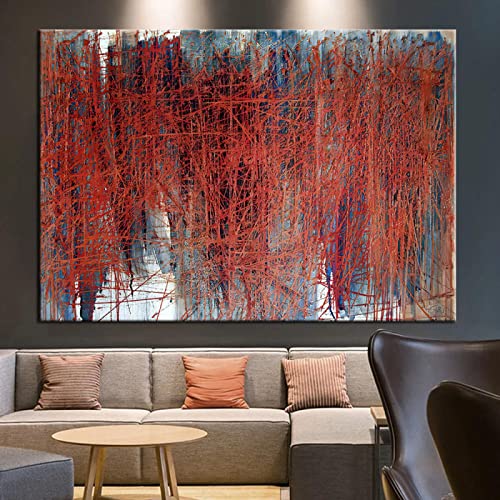 Affiches maison salon photos dsdsgog 70x100 cm décoration murale abstrait rouge