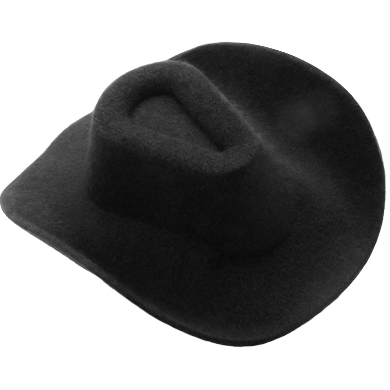 Mekalero Colorful Tiny Western Hat Decoration Miniature for Craft Costume Crafting Sewing Supplies Wrapping Miniature Sewing
