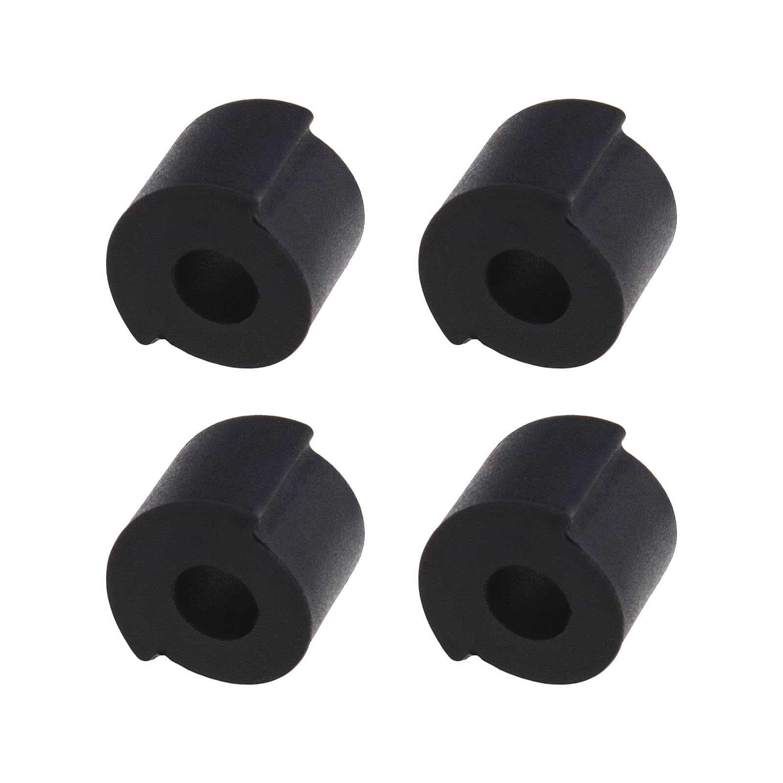 Micro Traders4PCS Anti-Vibration Pad Folding Cushion Rubber Damper Compatible with Ninebot ES1 ES2 ES3 ES4 Electric Scooter 10.2mm Height 6mm Hole Diameter Black