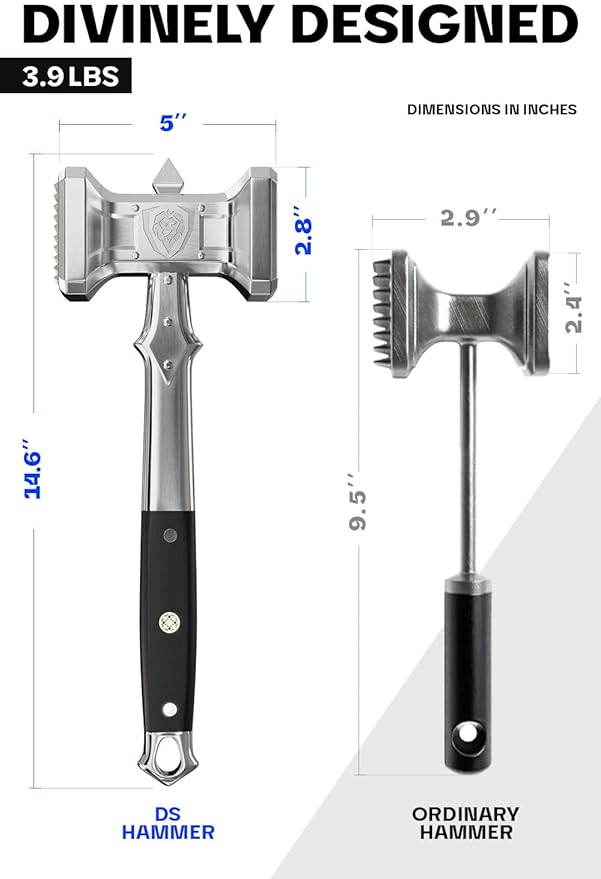 Ablandador de Carne Dalstrong Acero Inoxidable 3.9 lb miniatura 2