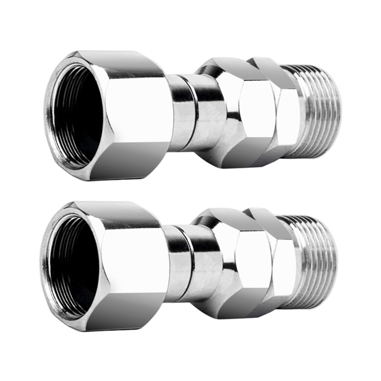 Ywluuoo Multicolor Pressure Washer Rotating Joint Connector Hose Fitting M22 Thread 360 Degree Rotation Hose Connector High Pressure Washer Stainless Steel Fitting