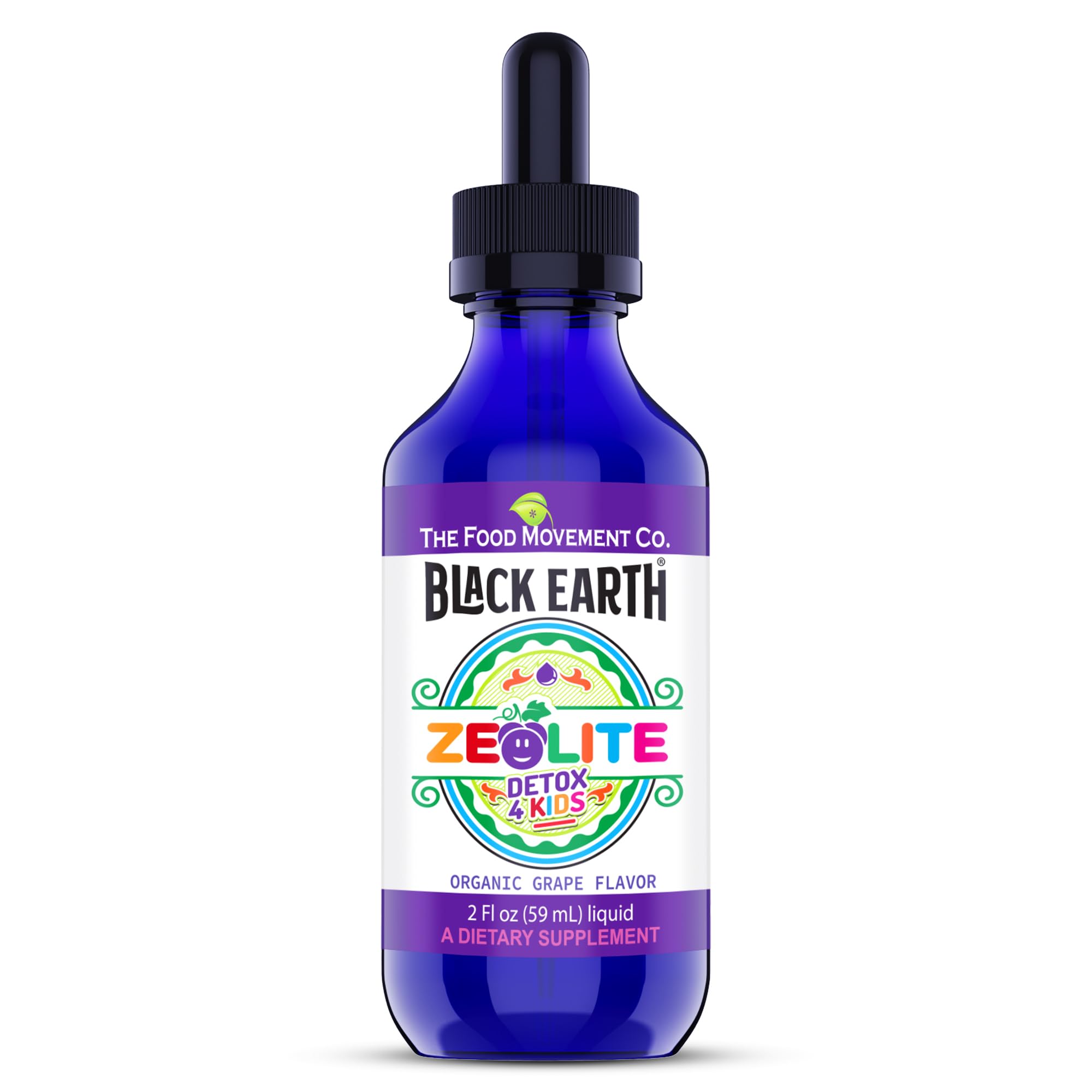 Black Earth Zeolite with Humic Fulvic Acids (Kids 2 Fl Oz Dropper)