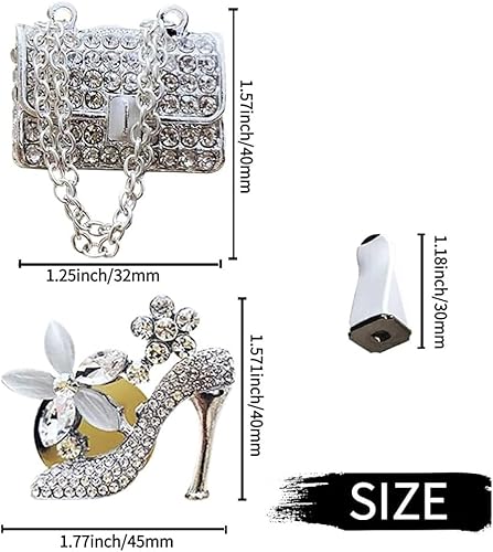 Miniatura 2 de Ambientadores de decoración de coche para mujer, accesorios de coche brillantes, decoración de salida de aire, para aromaterapia, clip de