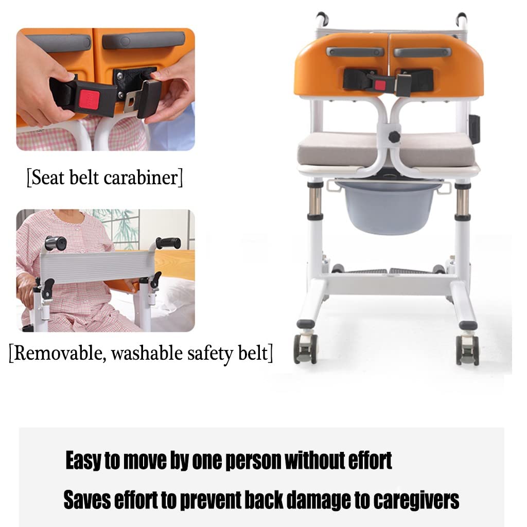 Elevador De Silla De Ruedas, Gruas para Personas Mayores, Baño Sillas De Ruedas, Altura Ajustable Silla De Ruedas De Transferencia para Ancianos Paralíticos